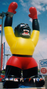 giant 30 ft. tall kong - gorilla advertising inflatable